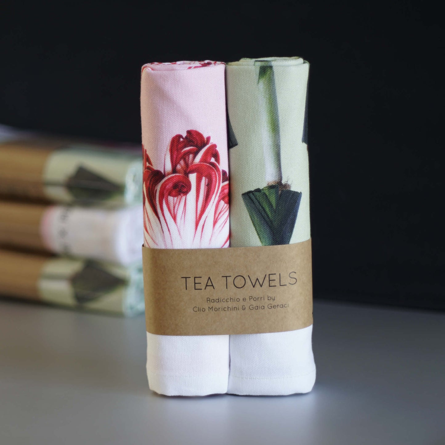 Designer dish towels by Peppermint products